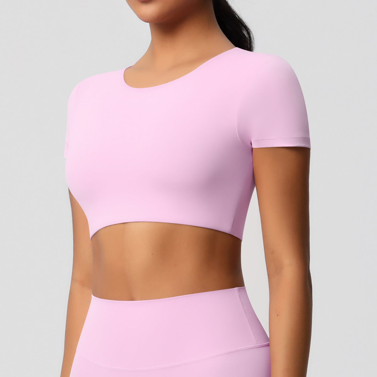 Vanir Cropped Tee, Pinkl
