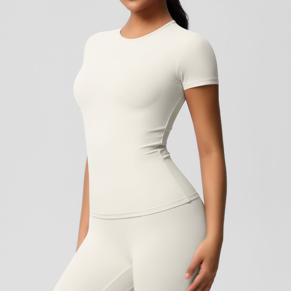Vanir Fitted Tee, Light Ivory